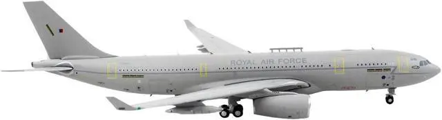 Alt view image 3 of 5 - Airbus A330 MRTT Tanker Aircraft "Royal Air Force" Gray "Gemini Macs" Series 1/400 Diecast Model Airplane by GeminiJets