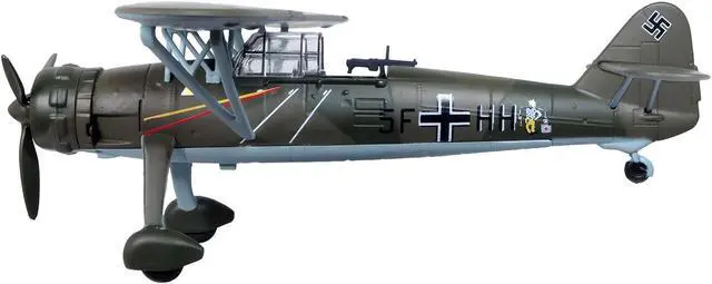 Alt view image 2 of 4 - Henschel Hs 126 A-1 Reconnaissance Aircraft German Luftwaffe "Oxford Aviation" 1/72 Diecast Model Airplane by Oxford Diecast