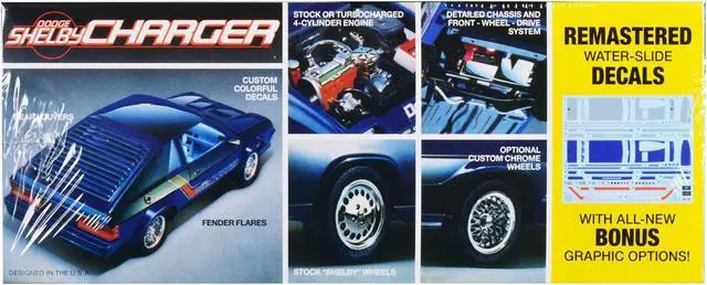 Alt view image 2 of 4 - Skill 2 Model Kit 1986 Dodge Shelby Charger 1/25 Scale Model by MPC