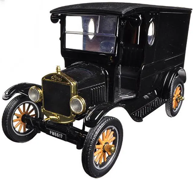Alt view image 2 of 3 - 1925 Ford Model T Paddy Wagon Black 1/24 Diecast Model Car by Motormax
