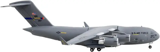 Alt view image 2 of 6 - Boeing C-17 Globemaster III Transport Aircraft Gray "Gemini Macs" Series 1/400 Diecast Model Airplane by GeminiJets