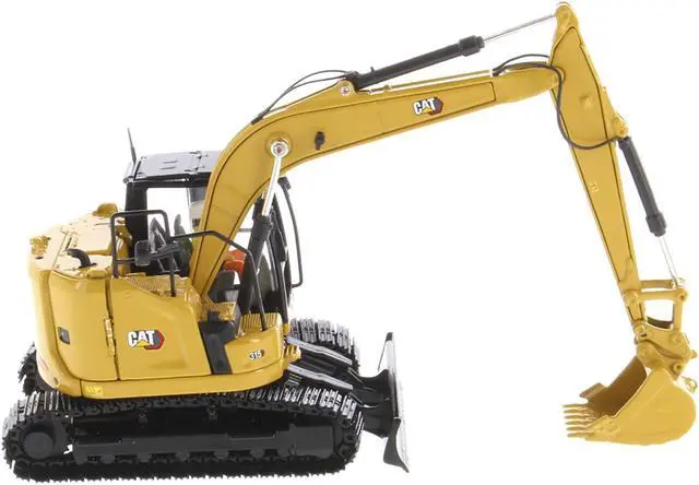 Alt view image 2 of 6 - CAT Caterpillar 315 Track Type Hydraulic Excavator Yellow with Operator "High Line" Series 1/50 Diecast Model by Diecast Masters