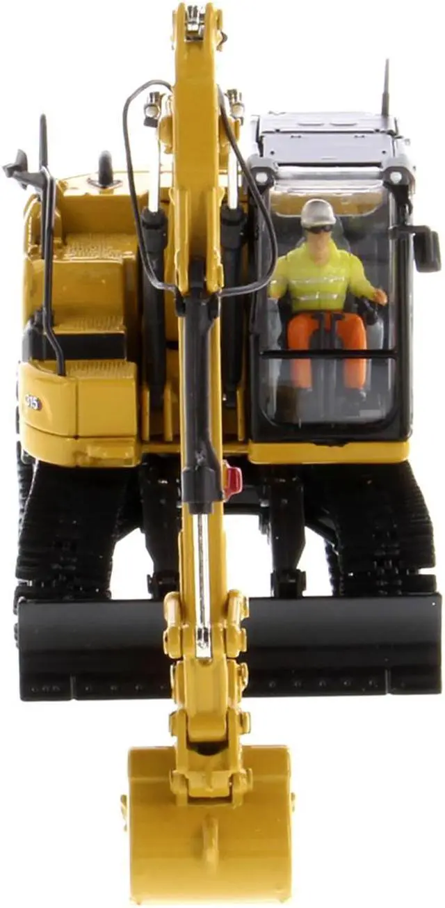 Alt view image 5 of 6 - CAT Caterpillar 315 Track Type Hydraulic Excavator Yellow with Operator "High Line" Series 1/50 Diecast Model by Diecast Masters
