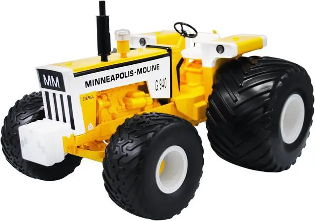 Main image of Minneapolis-Moline G940 Tractor with Terra Tires Yellow and White "Classic Series" 1/16 Diecast Model by SpecCast