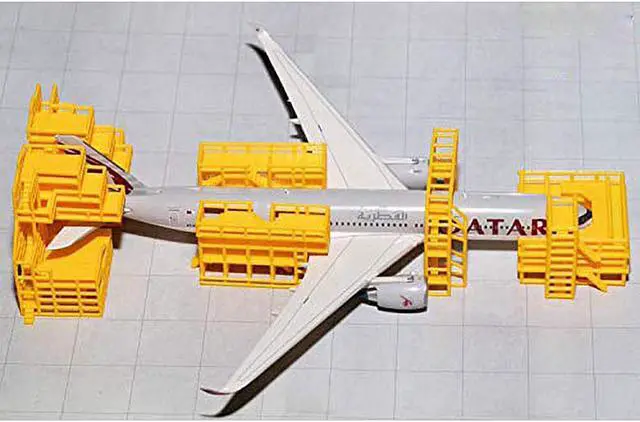 Alt view image 3 of 3 - Aircraft Maintenance Scaffolding 6 Piece Set for 1/400 Scale Models by GeminiJets