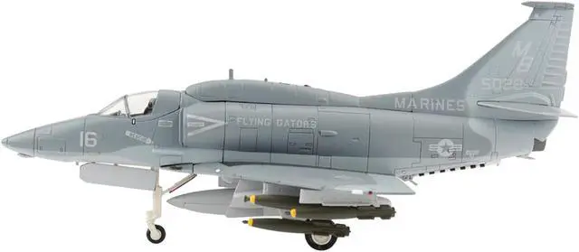 Alt view image 2 of 5 - Douglas A-4F Skyhawk Attack Aircraft VMA-142 "Flying Gators" (1984) "Air Power Series" 1/72 Diecast Model by Hobby Master