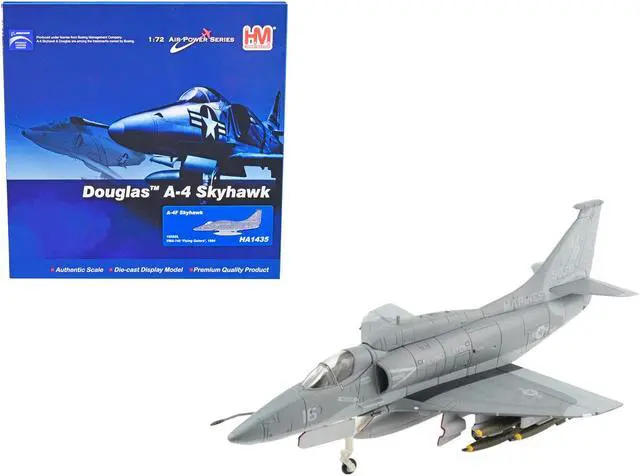 Main image of Douglas A-4F Skyhawk Attack Aircraft VMA-142 "Flying Gators" (1984) "Air Power Series" 1/72 Diecast Model by Hobby Master