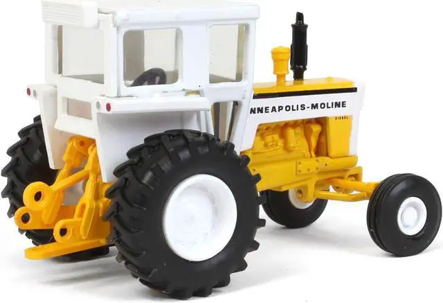 Alt view image 3 of 3 - Minneapolis Moline G850 Tractor with Cab Yellow and White 1/64 Diecast Model by SpecCast