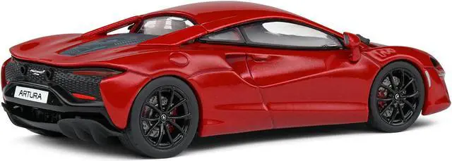 Alt view image 3 of 5 - McLaren Artura Hybrid Supercar Amaranth Red Metallic 1/43 Diecast Model Car by Solido