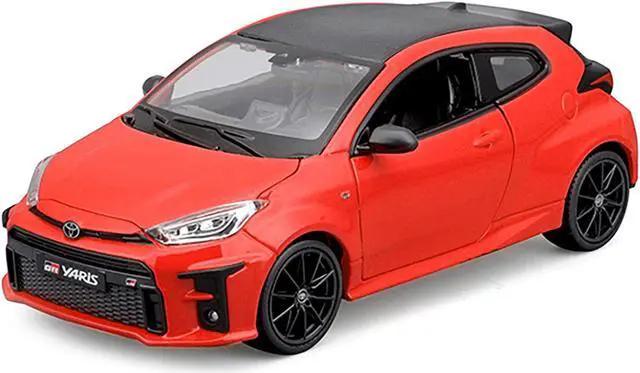 Alt view image 2 of 3 - 2021 Toyota GR Yaris Red with Carbon Top "Special Edition" Series 1/24 Diecast Model Car by Maisto