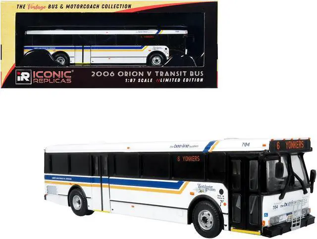 Main image of 2006 Orion V Transit Bus Westchester, NY Bee-Line "6 Yonkers" Limited Edition 1/87 (HO) Diecast Model by Iconic Replicas