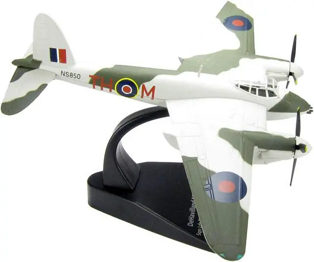Alt view image 3 of 6 - DeHavilland Mosquito FB MKVI Combat Aircraft Royal Air Force  1/72 Diecast Model Airplane by Oxford Diecast