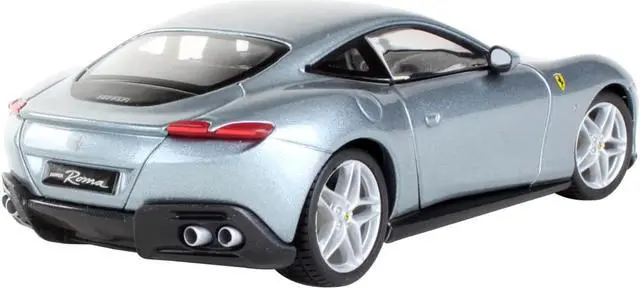 Alt view image 3 of 3 - Ferrari Roma Gray Metallic "Race + Play" Series 1/24 Diecast Model Car by Bburago