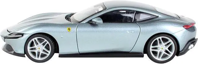 Alt view image 2 of 3 - Ferrari Roma Gray Metallic "Race + Play" Series 1/24 Diecast Model Car by Bburago