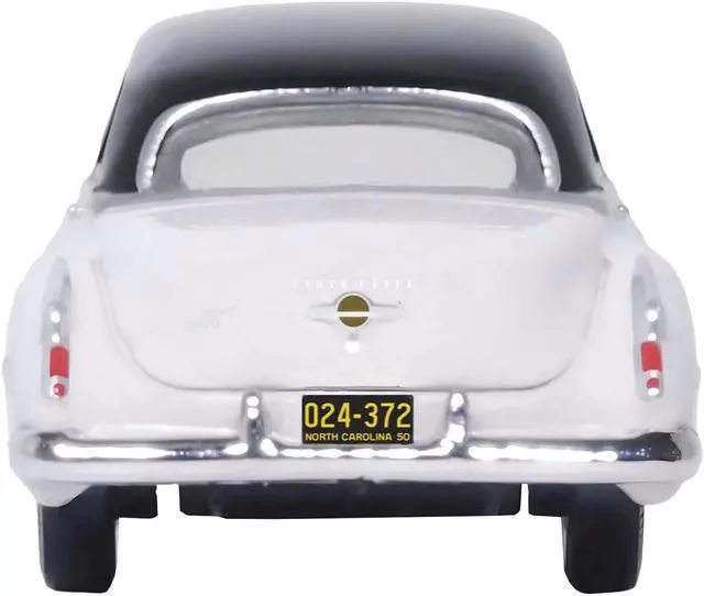 Alt view image 4 of 4 - 1950 Oldsmobile Rocket 88 Coupe Marol Gray with Black Top 1/87 (HO) Scale Diecast Model Car by Oxford Diecast