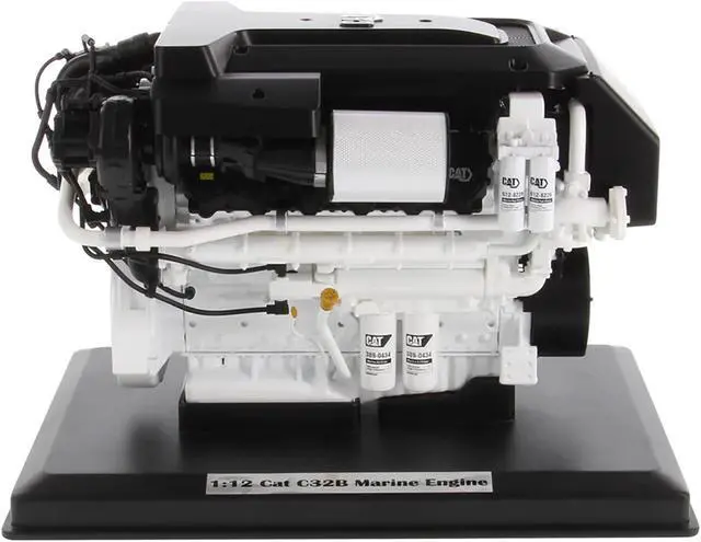 Alt view image 4 of 6 - CAT Caterpillar C32B Marine Engine Replica "High Line Series" 1/12 Diecast Model by Diecast Masters