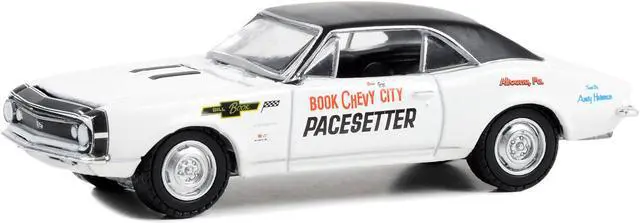 Alt view image 2 of 3 - 1967 Chevrolet Camaro SS White with Black Top "Book City Chevy Pacesetter Pennsylvania" 1/64 Diecast Model Car by Greenlight