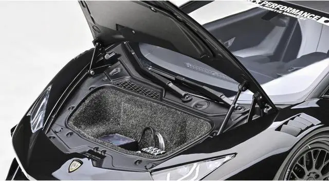 Alt view image 3 of 10 - Lamborghini Huracan GT "LB-Silhouette Works" Black 1/18 Model Car by Autoart
