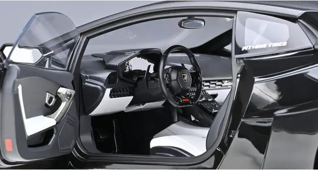 Alt view image 4 of 10 - Lamborghini Huracan GT "LB-Silhouette Works" Black 1/18 Model Car by Autoart