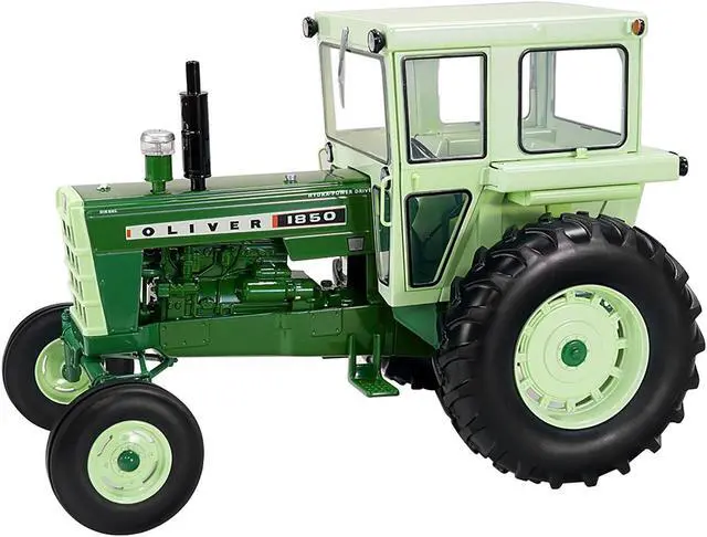 Alt view image 3 of 3 - Oliver 1850 Wide Front Tractor with Cab Green "Classic Series" 1/16 Diecast Model by SpecCast