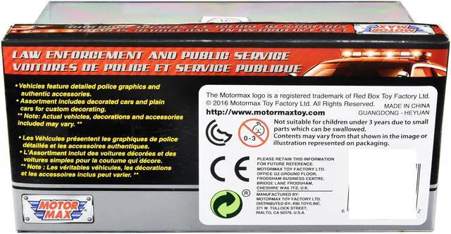 Alt view image 2 of 3 - 2022 Ford Police Interceptor Utility "RCMP" White "Law Enforcement and Public Service" Series 1/43 Diecast Model Car by Motormax