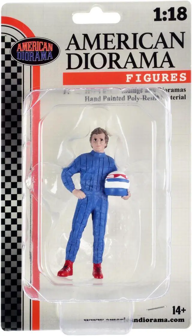 Alt view image 4 of 8 - "Racing Legends" 80's Figure B for 1/18 Scale Models by American Diorama