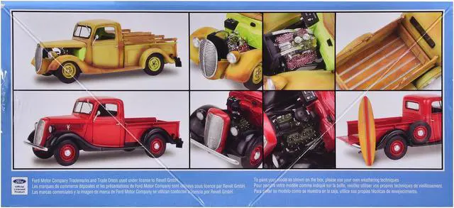 Alt view image 2 of 4 - Level 5 Model Kit 1937 Ford Pickup Truck with Surfboard 2-in-1 Kit 1/25 Scale Model by Revell