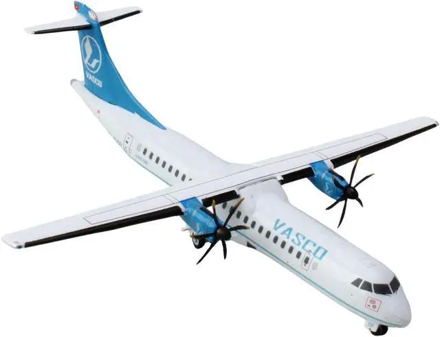 Alt view image 2 of 3 - ATR 72-500 Commercial Aircraft "VASCO (Vietnam Air Services Company)" White w/Blue 1/400 Diecast Model Airplane by GeminiJets