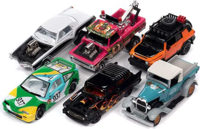 Alt view image 2 of 3 - "Street Freaks" 2023 Set B of 6 Cars Release 2 1/64 Diecast Model Cars by Johnny Lightning