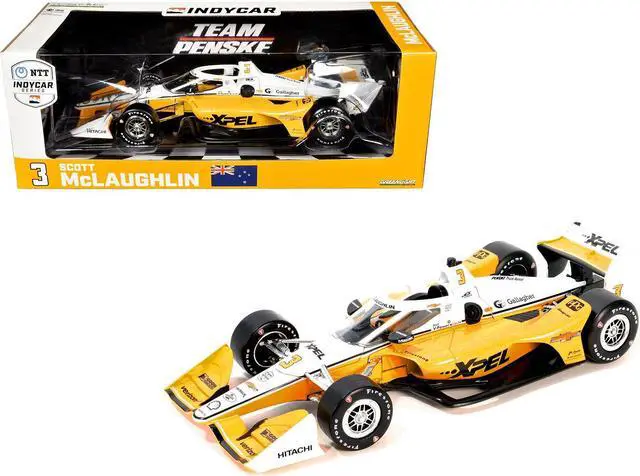 Main image of Dallara IndyCar #3 Scott McLaughlin "XPEL" Team Penske "NTT IndyCar Series" (2024) 1/18 Diecast Model Car by Greenlight