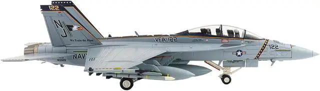 Alt view image 2 of 5 - Boeing F/A-18F Super Hornet Fighter Aircraft "VFA-122, Flying Eagles" (2022) US Navy 1/72 Diecast Model by Hobby Master