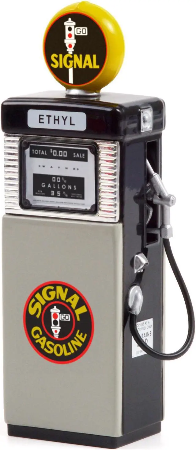 Alt view image 2 of 3 - 1951 Wayne 505 Gas Pump "Signal Gasoline" Black and Gray "Vintage Gas Pumps" Series 10 1/18 Diecast Model by Greenlight