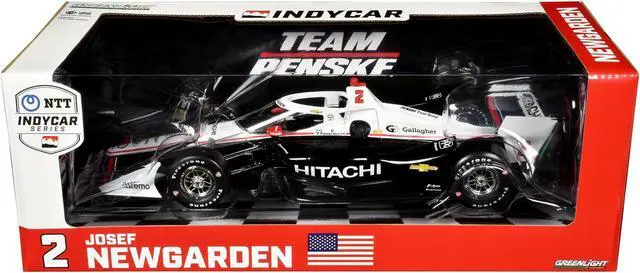 Alt view image 3 of 4 - Dallara IndyCar #2 Josef Newgarden "Hitachi" Team Penske "NTT IndyCar Series" (2024) 1/18 Diecast Model Car by Greenlight