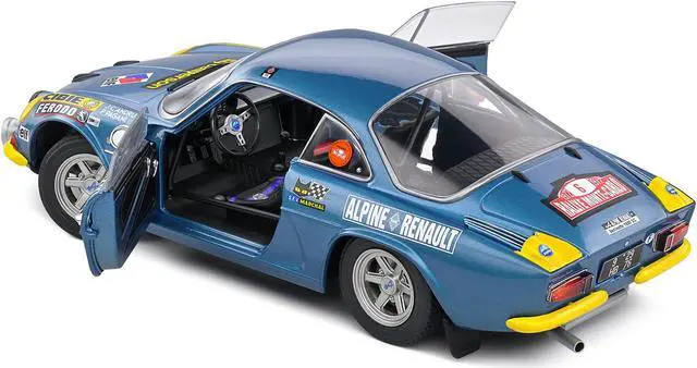 Alt view image 4 of 5 - Alpine A110 1600S #6 Andruet - Pagani "Rallye Montecarlo" (1972) "Competition" Series 1/18 Diecast Model Car by Solido