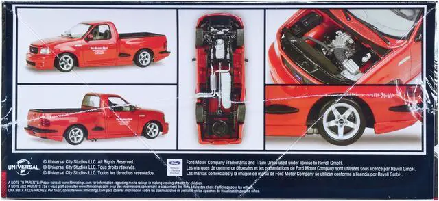 Alt view image 2 of 6 - Level 4 Model Kit Brians Ford F-150 SVT Lightning Pickup Truck "Fast and Furious" 1/25 Scale Model by Revell