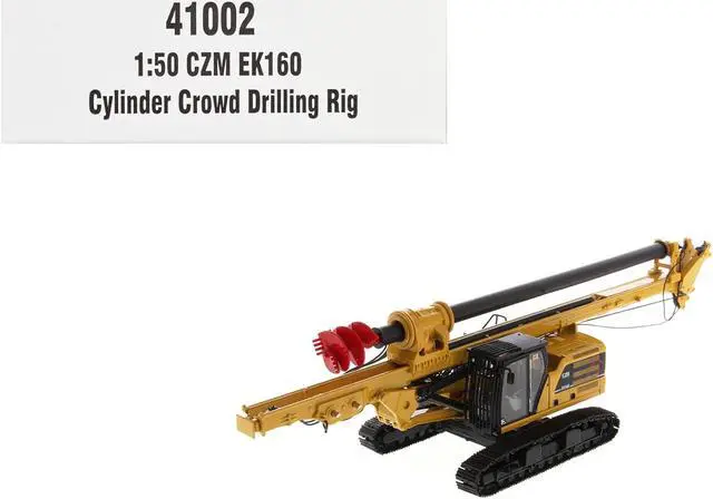 Main image of CZM EK160 Cylinder Crowd Drilling Rig Yellow "High Line" Series 1/50 Diecast Model by Diecast Masters