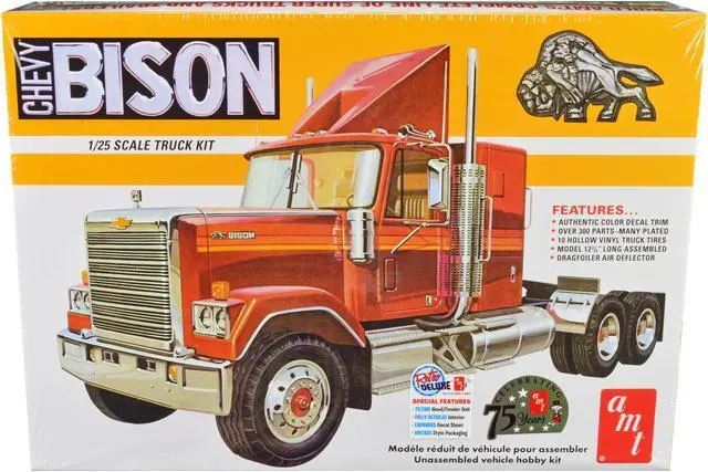 Main image of Skill 3 Model Kit Chevrolet Bison Truck Tractor 1/25 Scale Model by AMT
