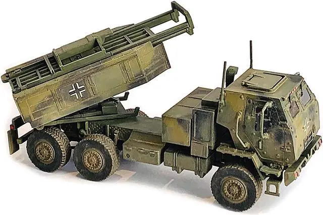 Alt view image 2 of 3 - Ukraine M142 High Mobility Artillery Rocket System Green Camouflage "NEO Dragon Armor" 1/72 Plastic Model by Dragon Models