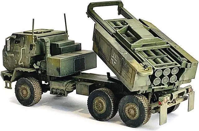 Alt view image 3 of 3 - Ukraine M142 High Mobility Artillery Rocket System Green Camouflage "NEO Dragon Armor" 1/72 Plastic Model by Dragon Models