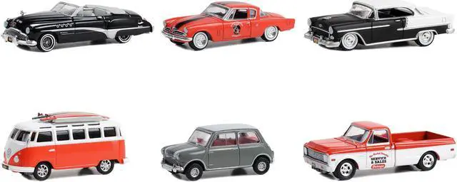 Alt view image 2 of 4 - "Busted Knuckle Garage" Series 2, 6 piece Set 1/64 Diecast Model Cars by Greenlight