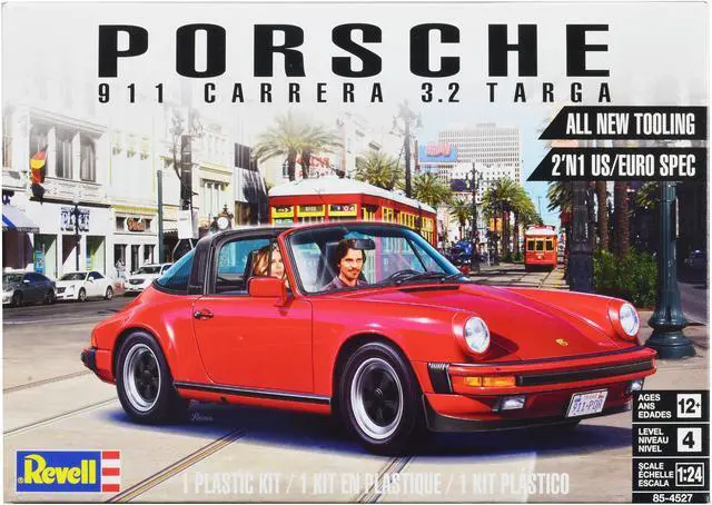 Main image of Level 4 Model Kit Porsche 911 Carrera 3.2 Targa 2-in-1 Kit 1/24 Scale Model by Revell