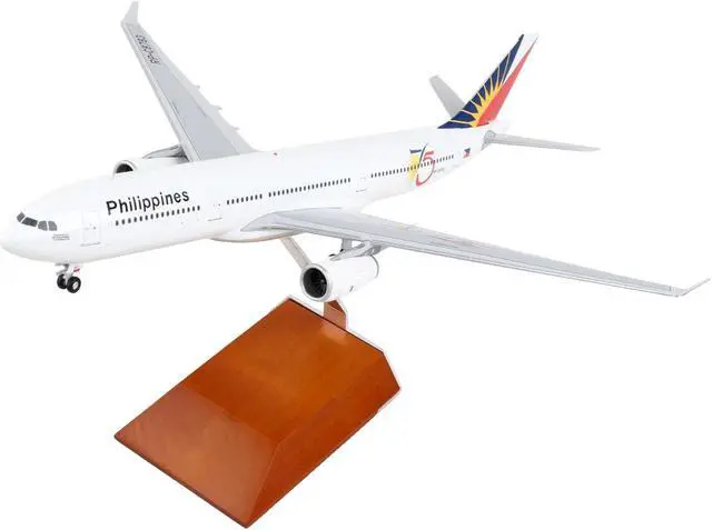 Alt view image 2 of 3 - Airbus A330-300 Commercial Aircraft  White with Tail Graphics "Gemini 200" Series 1/200 Diecast Model Airplane by GeminiJets