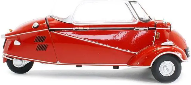 Alt view image 2 of 4 - Messerschmitt KR200 Bubble Car Sardinian Red 1/18 Diecast Model Car by Oxford Diecast