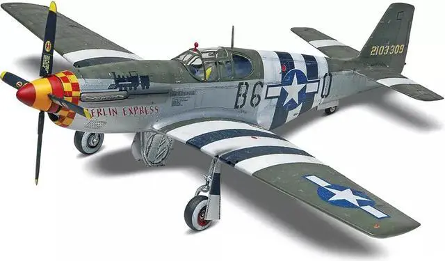 Alt view image 6 of 6 - Level 4 Model Kit North American P-51B Mustang Fighter Aircraft 1/32 Scale Model by Revell