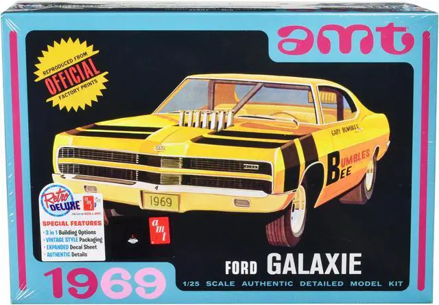 Main image of Skill 2 Model Kit 1969 Ford Galaxie 3-in-1 Kit 1/25 Scale Model by AMT