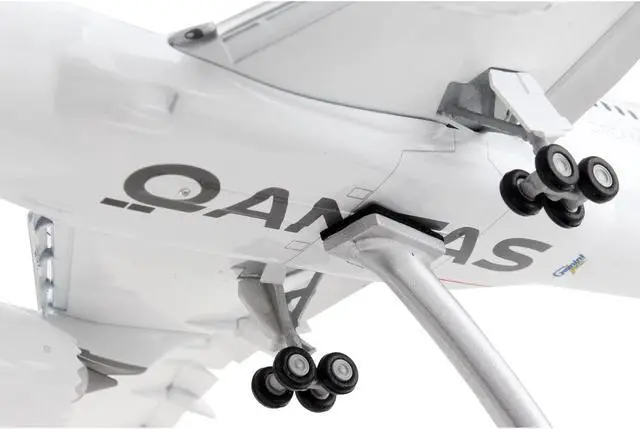 Alt view image 3 of 3 - Boeing 787-9 Commercial Aircraft w/Flaps Down White with Red Tail "Gemini 200" Series 1/200 Diecast Model Airplane by GeminiJets