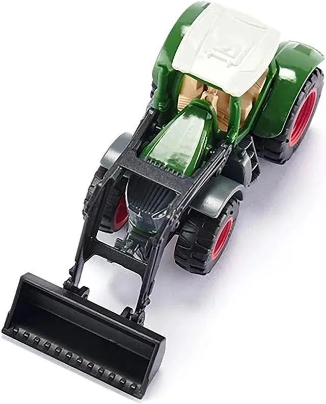 Alt view image 3 of 3 - Fendt 1050 Vario Tractor with Front Loader Green with White Top Diecast Model by Siku
