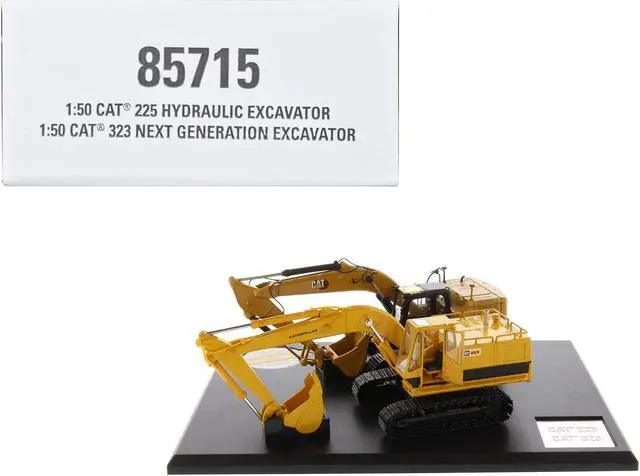 Main image of CAT Caterpillar 225 Hydraulic Escavator and Caterpillar 323 Next Generation Escavator Set 1/50 Diecast Models by Diecast Masters