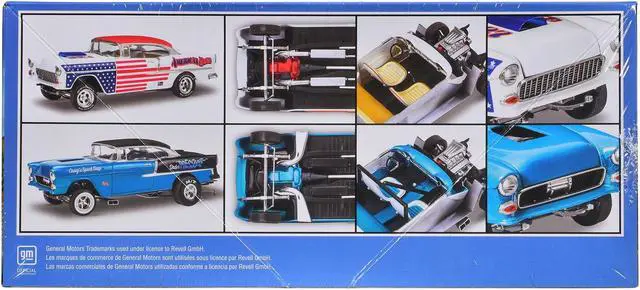 Alt view image 3 of 4 - Level 4 Model Kit 1955 Chevrolet Bel Air Street Machine 2-in-1 Kit 1/24 Scale Model by Revell