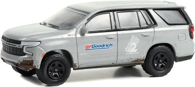 Alt view image 2 of 3 - 2022 Chevrolet Tahoe Z71 Gray Met. (Dirty) "BFGoodrich" "Blue Collar Collection" Series 12 1/64 Diecast Model Car by Greenlight